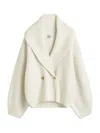 Totême Toteme Shawl-lapel Cardigan Milk In White