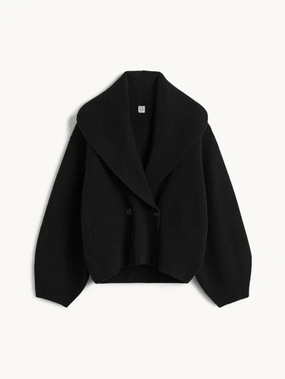 Totême Shawl-lapel Cardigan Black 001 L