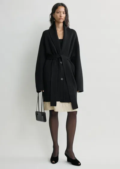 Totême Shawl-lapel Robe Black Petite