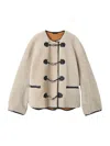 Totême Shearling Clasp Jacket In Neutral