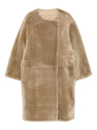 TOTÊME TOTEME SHEARLING COAT
