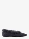 Totême Shearling Edge Wool Ballerinas