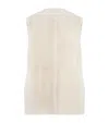 Totême Shearling Gilet In White