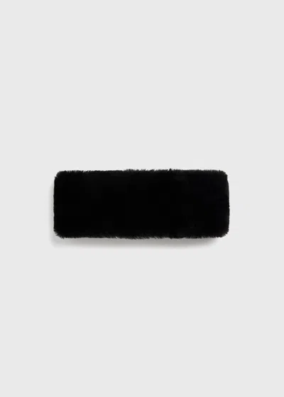 Totême Shearling Headband Black