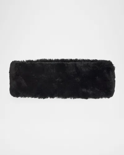 Totême Shearling Headband In Black