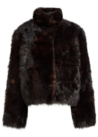 Totême Toteme Shearling Jacket In Brown