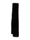 Totême Black Tuxedo Shearling Scarf In Black