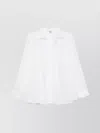 Totême Sheer Fabric Long Sleeve Top In White