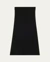 Totême Sheer Knit Maxi Skirt In Black