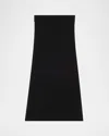 Totême Sheer Knit Maxi Skirt In Black
