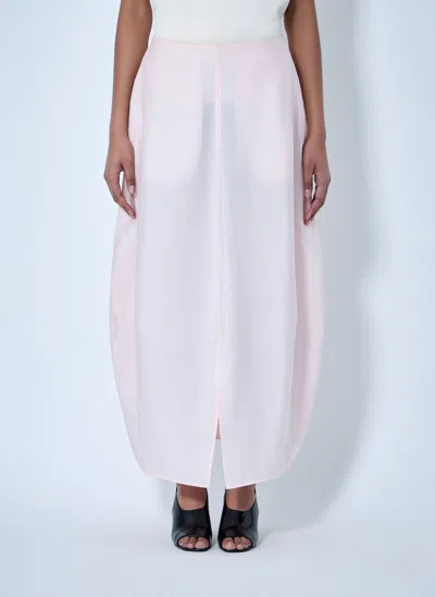 Totême Sheer Overlay Midi Skirt In Multi