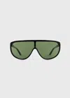 Totême Toteme Shield Aviator-frame Acetate Sunglasses In Multi