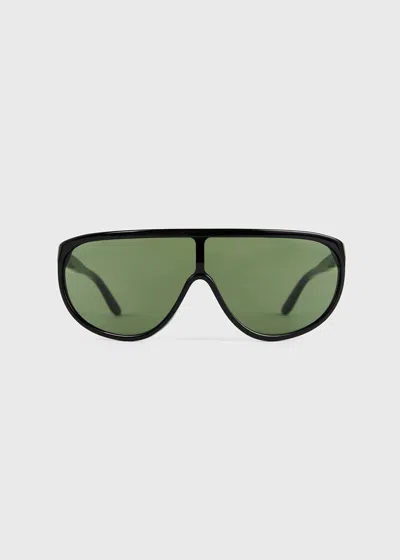 Totême Shield Aviator Sunglasses Black