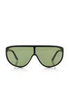 Totême Toteme Shield Aviator-frame Acetate Sunglasses In Multi