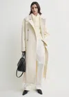 Totême Shield Oversized Double-breasted Wool-blend Coat In Neutral