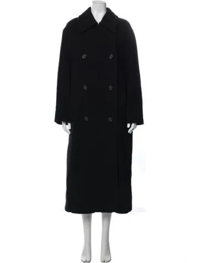 Pre-owned Totême Shield Coat Wool Coat In Black