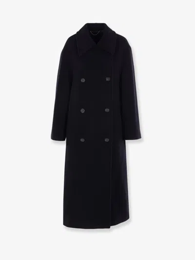Totême Shield Wool And Cashmere Blend Coat In Black