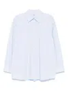 Totême Pleated Collar Shirt With Inverted Pleats