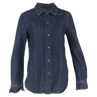 Totême Shirt In Navy Blue Denim