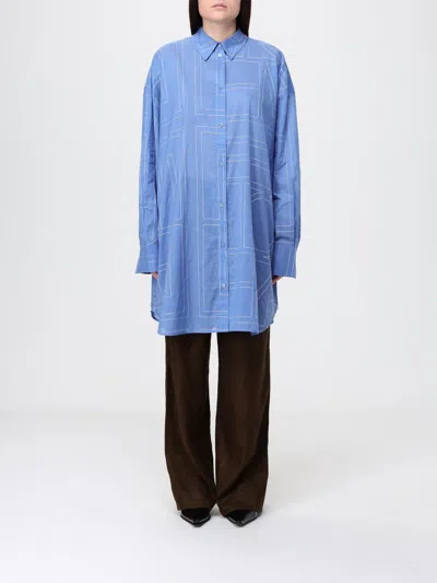 Totême Shirt Toteme Woman Color Gnawed Blue