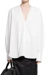 Totême Toteme White V-neck Shirt In White
