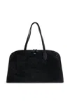 Totême Day Suede Tote Bag In Black