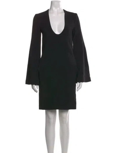 Pre-owned Totême Short Bell Sleeve Dress Mini Dress In Black