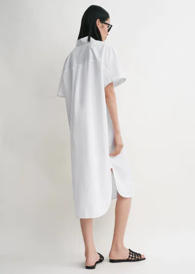 Totême Short-sleeve Shirtdress In White