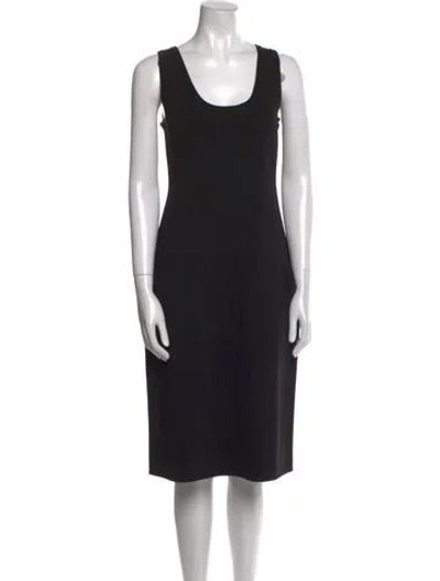 Pre-owned Totême Short Tank Dress Midi Length Dress In Black