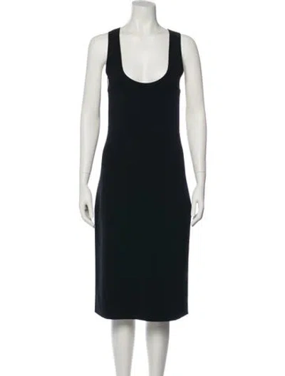 Pre-owned Totême Short Tank Dress Midi Length Dress In Black