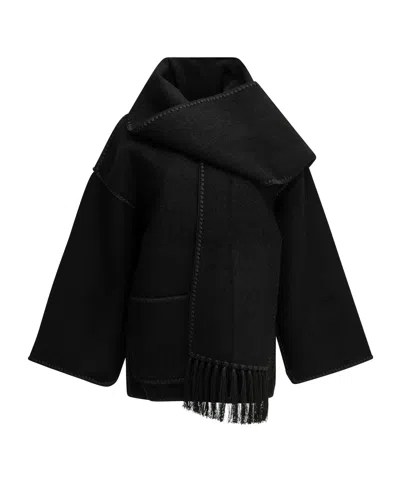 Totême Short Wool Coat In Multi