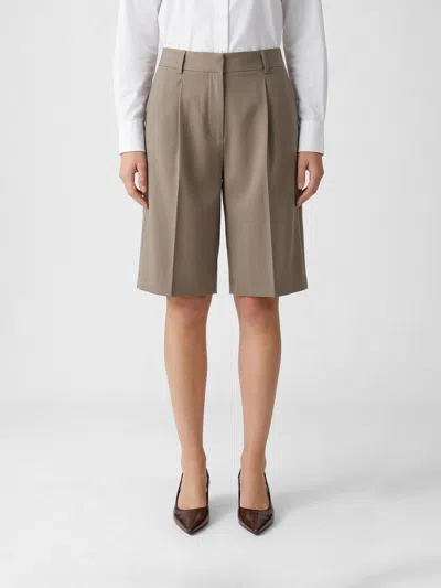 Totême Shorts Woman Toteme In Brown