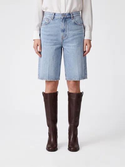 Totême Toteme Shorts Woman In Blue