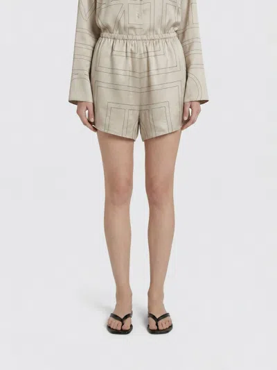 Totême Shorts Woman Toteme In Neutral