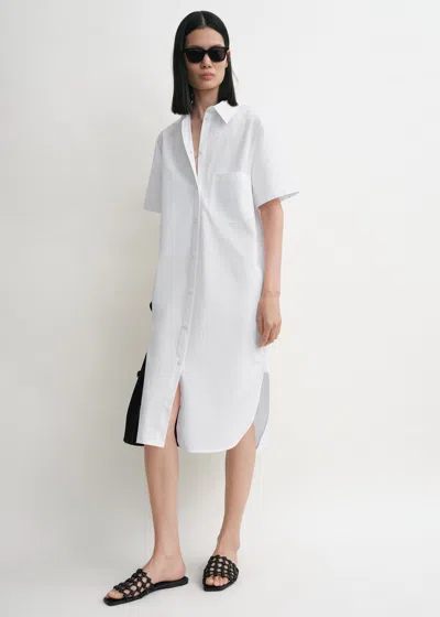 Totême Short-sleeve Shirtdress In White