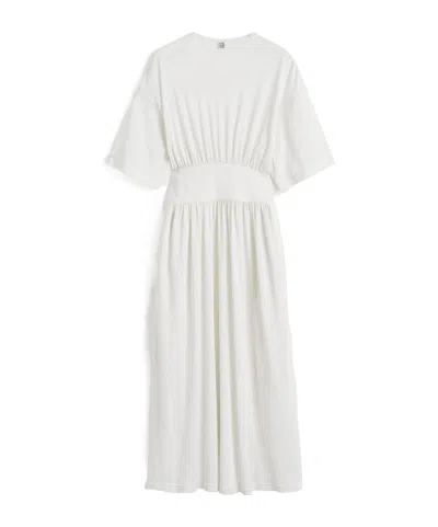 Totême Short-sleeved Dress In White