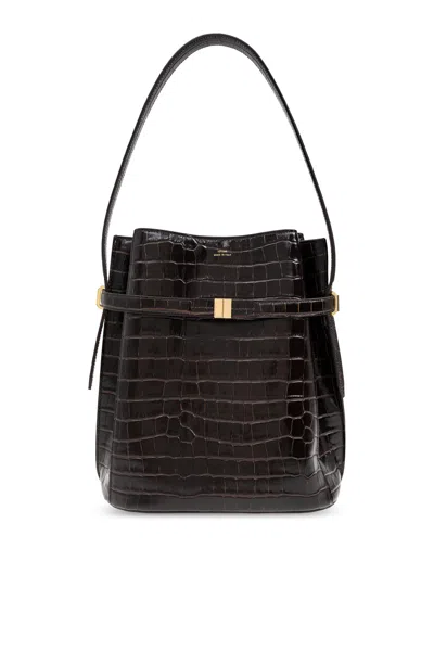Totême Toteme Shoulder Bag Belted In Brown