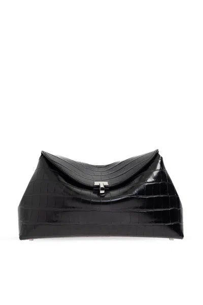 Totême Toteme Shoulder Bag T-lock In Black