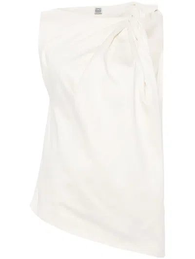 Totême Shoulder-twist Tank Top In Neutrals