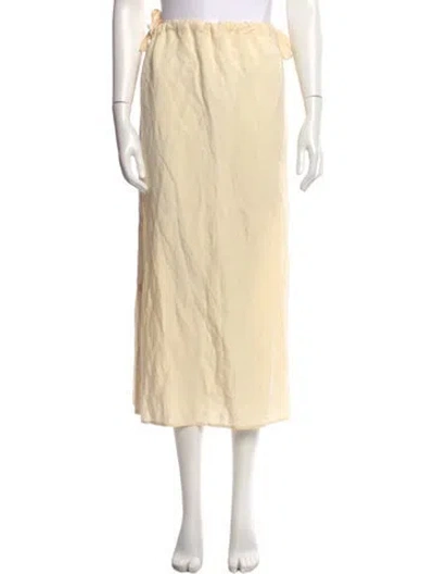 Pre-owned Totême Side Button Drawstring Skirt Midi Length Skirt In Neutral