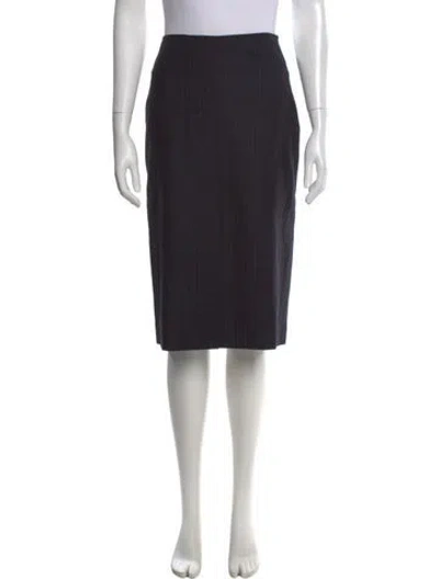 Pre-owned Totême Side Split Double Skirt Midi Length Skirt In Black
