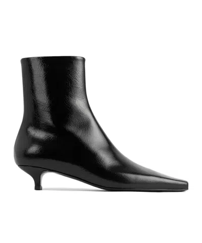 Totême Toteme Woman Ankle Boots Black Size 5 Leather