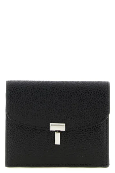 Totême 'sienna' Card Holder In Black