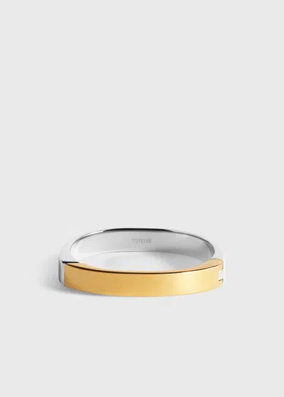 Totême Signature Bracelet Silver/gold In Multi