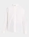 Totême Signature Cotton Button-down Shirt In White