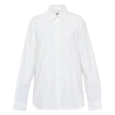 Totême Signature Cotton Shirt In White