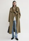 Totême Signature Doublé Coat Hazel In Brown
