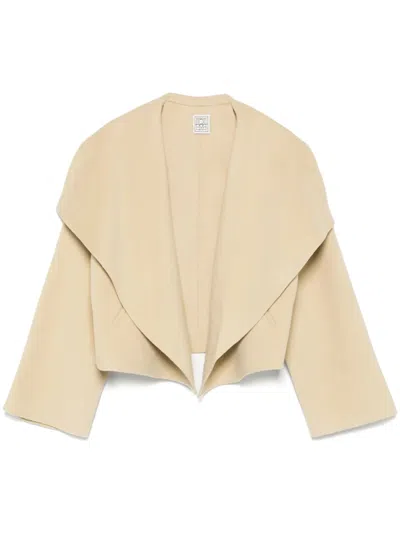 Totême Toteme Signature Double Wool Jacket In Gray