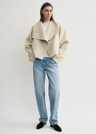 Totême Signature Doublé Jacket Peanut In Multi