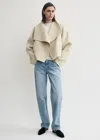 Totême Toteme Signature Double Face Wool Jacket In Neutral